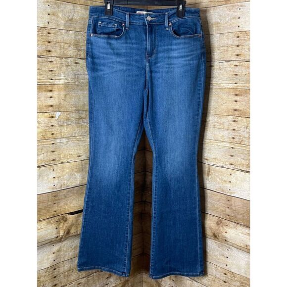 SIGNATURE BY LEVI STRAUSS MID-RISE BOOTCUT CASUAL CLASSIC EVERYDAY JEANS SZ.12M - Picture 1 of 4
